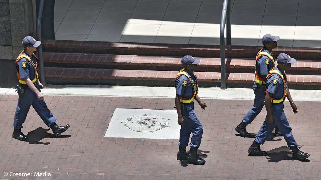 SAPS personnel on duty