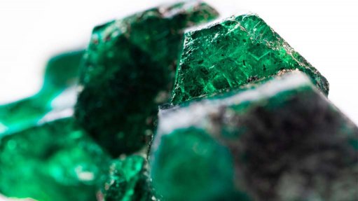 Rough emeralds recovered in Zambia