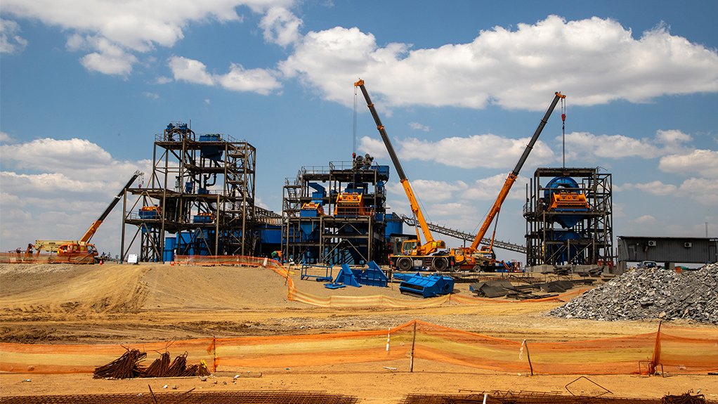 The above image depicts the plant at Gugulethu Colliery has the capacity to process 400 t/h