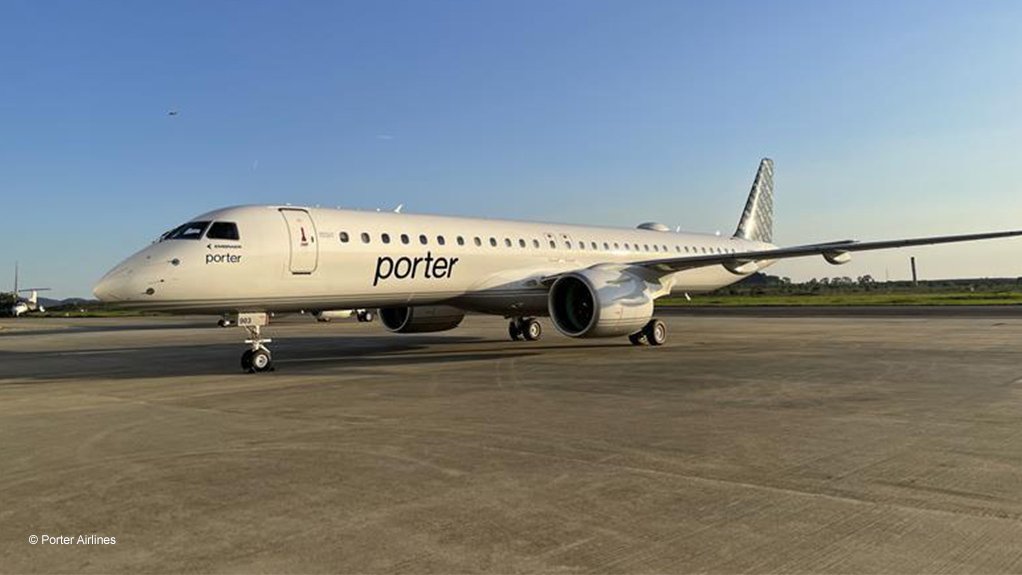 An Embraer E195-E2 of Porter Airlines