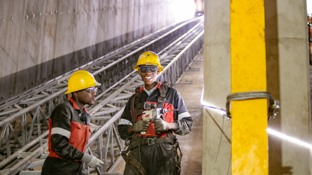 The retrofitting of Ventilation Shaft 3 is now underway at Ivanhoe Mines’ Platreef project