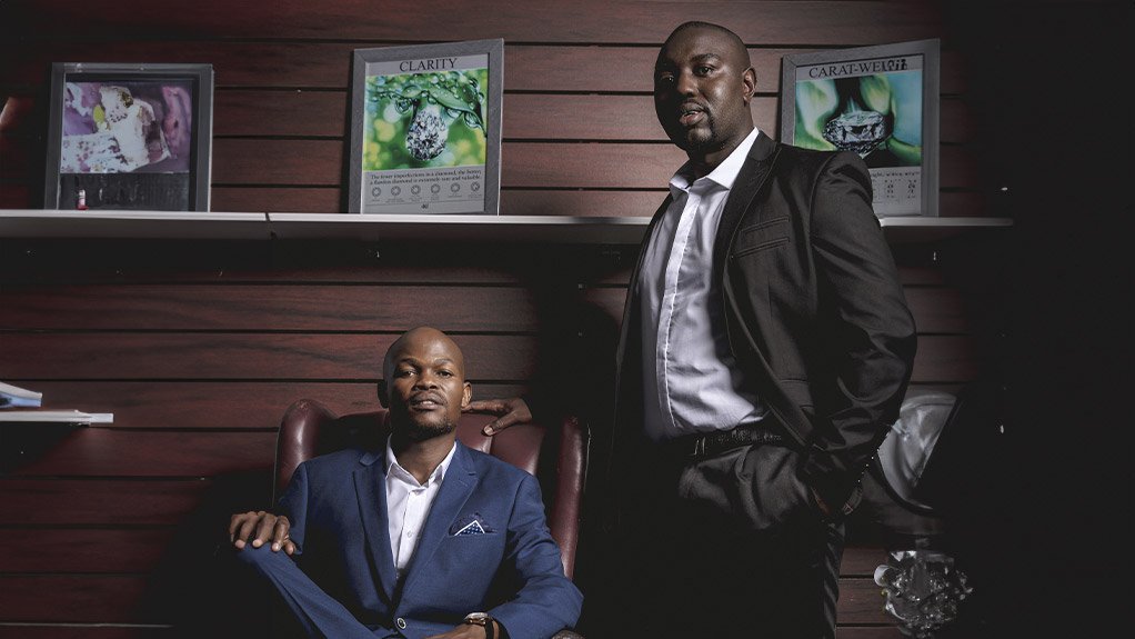 Robin Sibusiso Bhebhe and Desmond Ratsoma from Outclass Crystallized Gems