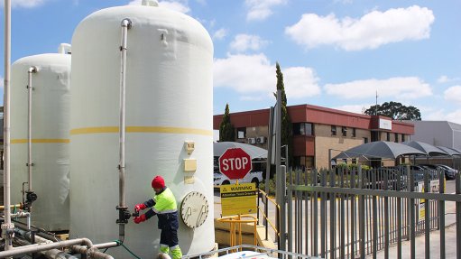 Image of Bulk storage for polymer solutions at CHRYSO Southern Africa