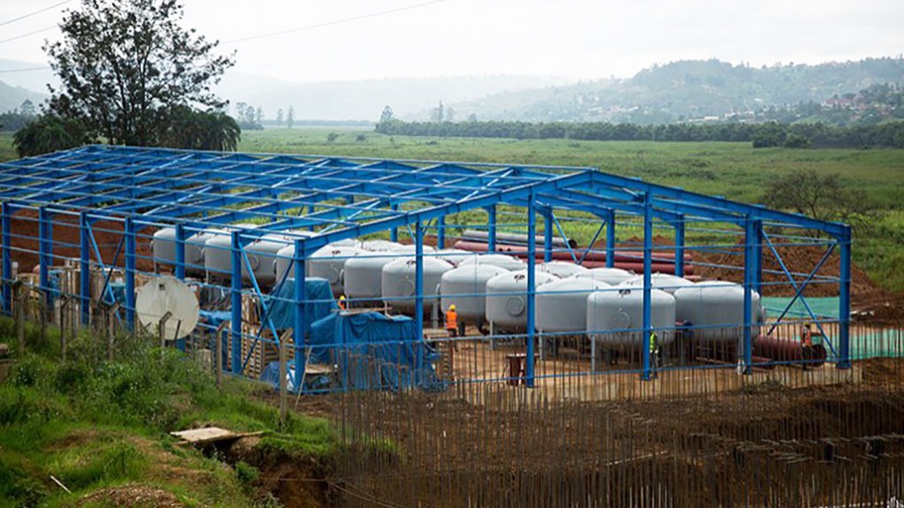 The Nzove water treatment plant in Rwanda