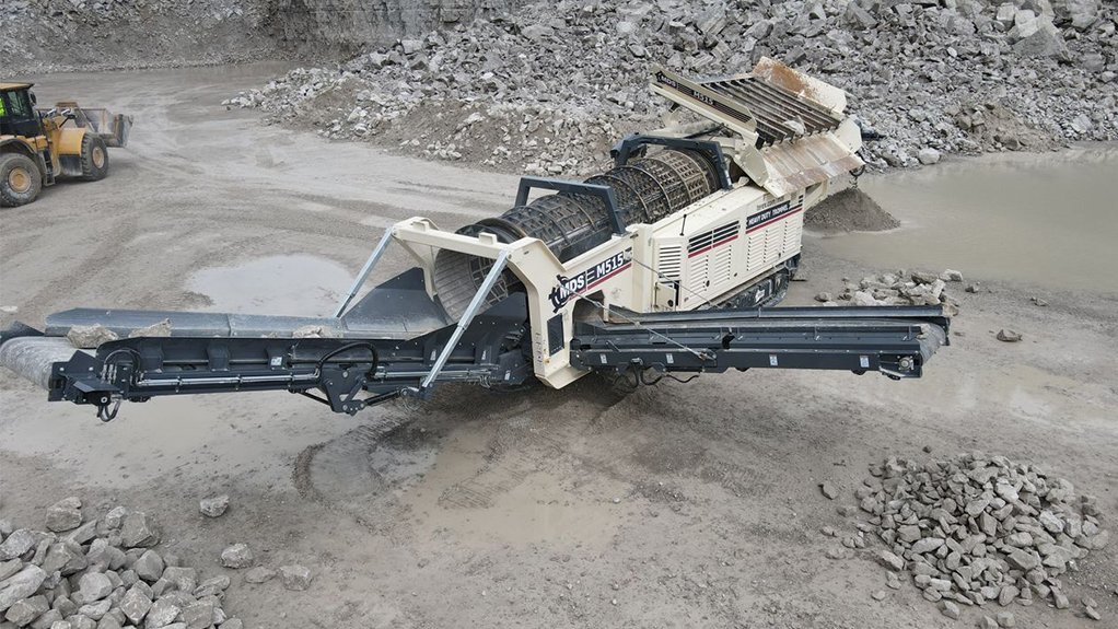 Image of the MDS M515 track trommel
