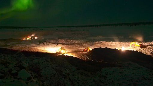 A diamond mine in Russia
