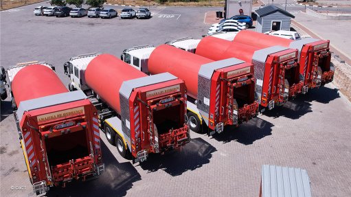 Image of new waste trucks deployed in Cape Town
