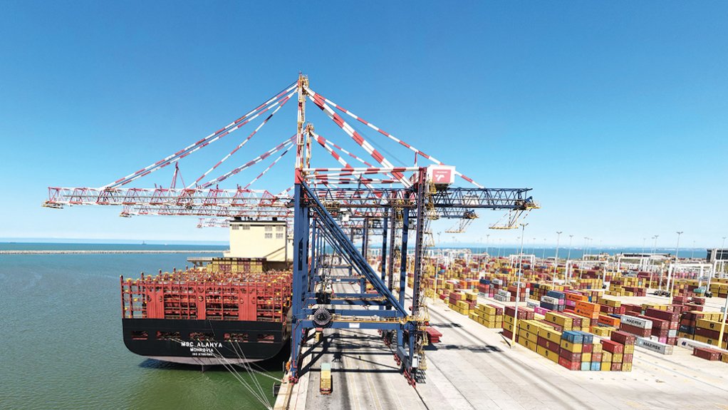 An image depicting the  Ngqura Container Terminal