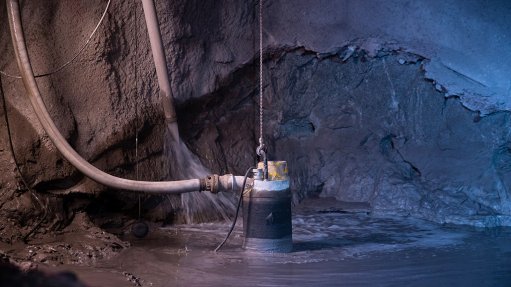 Image of An Atlas Copco submersible dewatering pump distributed by IPR