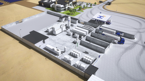 Artists impression of the Cleanergy hydrogen facility