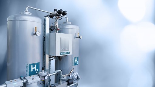 Image of hydrogen electrolysis equipment