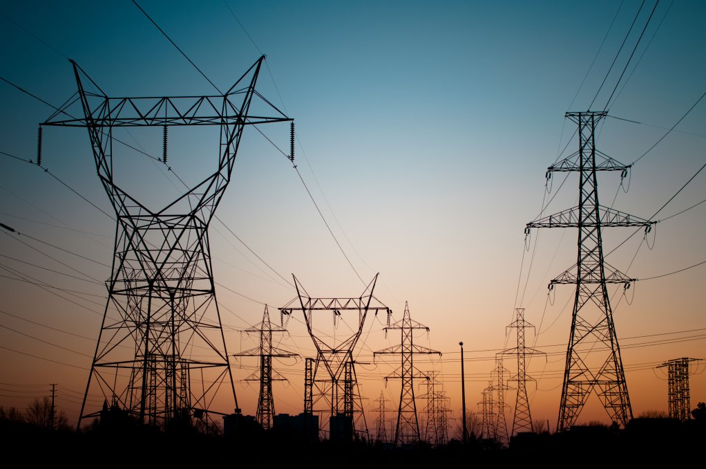 An image of transmission towers 