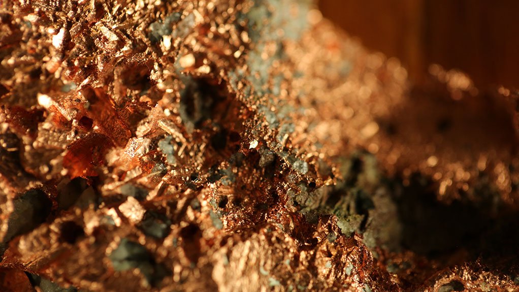 Raw copper ore