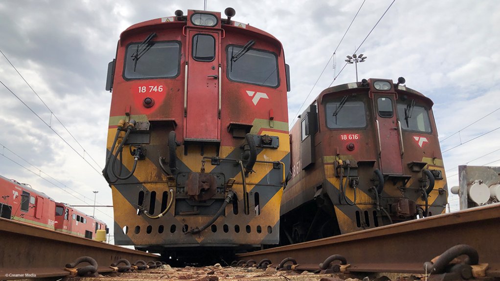 Locomotives operating on Transnet Freight Rail's rail lines