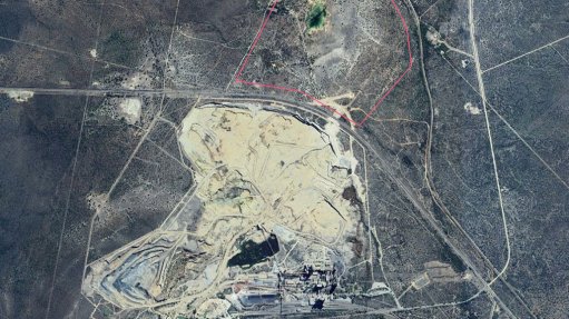 Aerial view of quarry