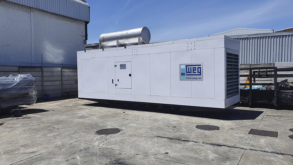 A super silent 700kVA WEG generator set running at a university