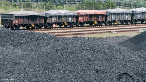 Coal being transported to port