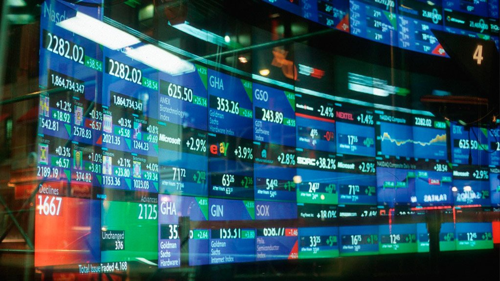 screens showing commodity stock exchanges 