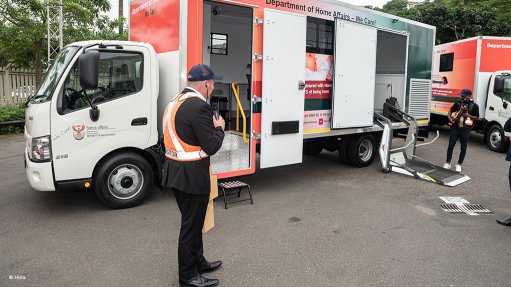 Image of one of the Home Affairs mobile offices