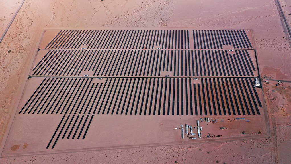 A solar PV plant built by Yellow Door Energy in Jordan