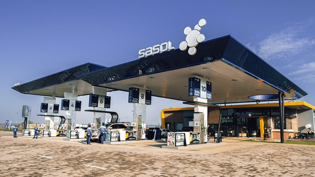 An image showing Sasol's new forecourt design 