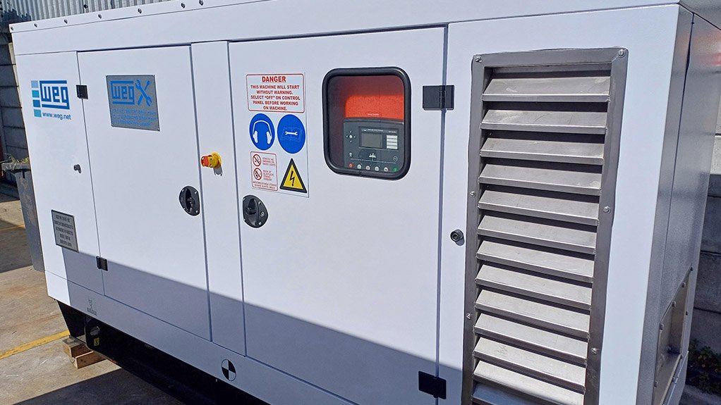 Standalone 60 kVA 400 V WEG generator 