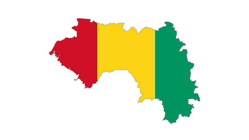 Guinea flag map