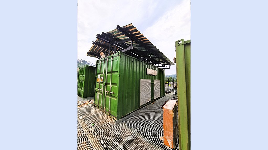 In this application, the requirement was for natural air cooling, so the installation does not include external fans and related control instrumentation