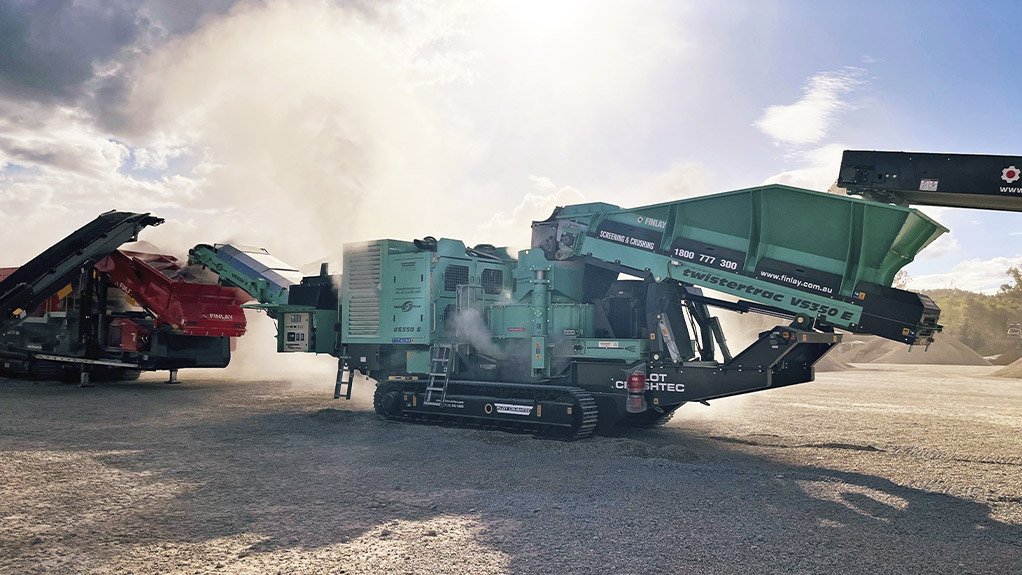 The TwisterTrac VS350E is a versatile crusher primarily used for producing sand and fines and quality enhancement of aggregates