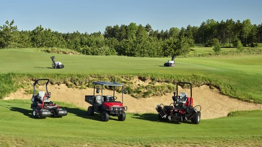 Image of Toro turf equipment used at a golf course
