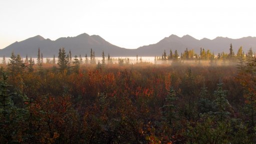 A photo of the Alaskan landscape