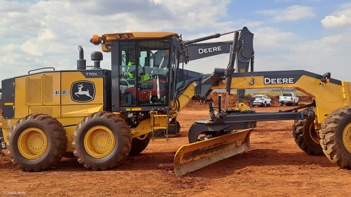 An image showing John Deere construction equipment 