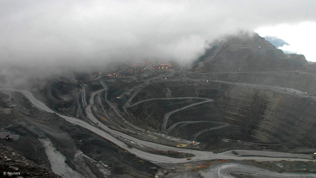 The Grasberg mine in Indonesia