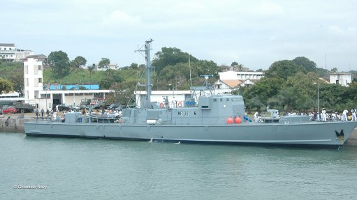 Ghana Navy fast offshore patrol vessel GNS Yaa Asantewaa