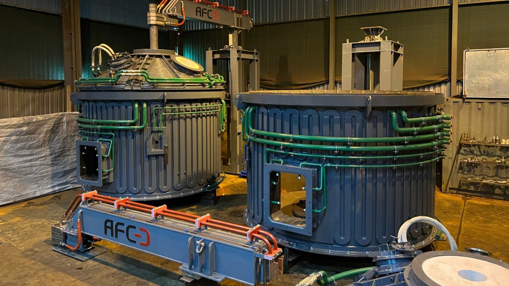 The above image depicts the furnaces AFC supplied to Mintek