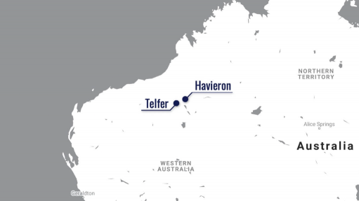 Location map of the Havieron project