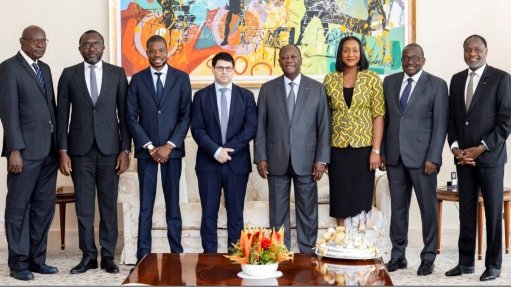 The Montage Gold team with Côte d'Ivoire President Alassane Ouattara