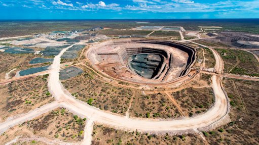 An image showing Lucara's Karowe mine  