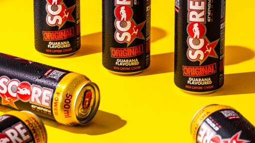 Cans of Score energy drinks