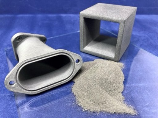 Image of Lehvos LUVOSINT powder and laser sintered parts