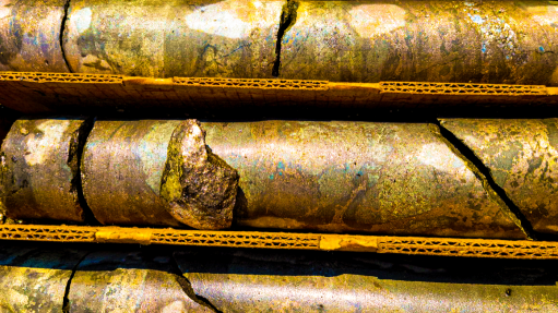 Image of drill core from the Empire mine