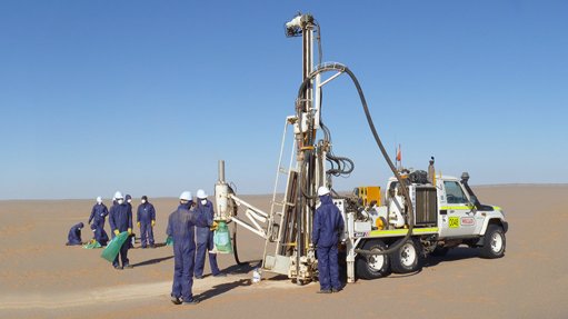 Drilling on the Tiris project, in Mauritania