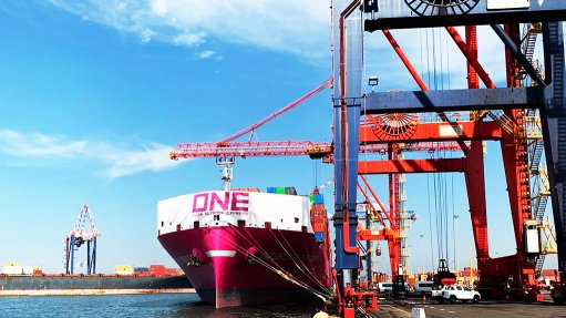 ONE's newest vessel unloads, loads containers in Durban