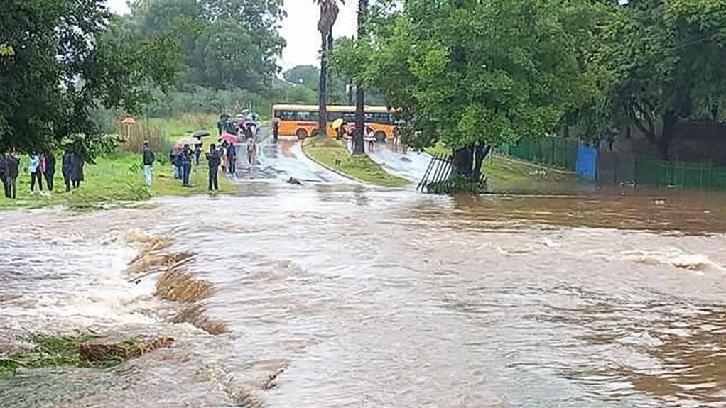 An image of the Johannesburg floods in 2022