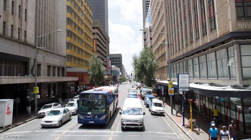 public tranport bus in Johannesburg