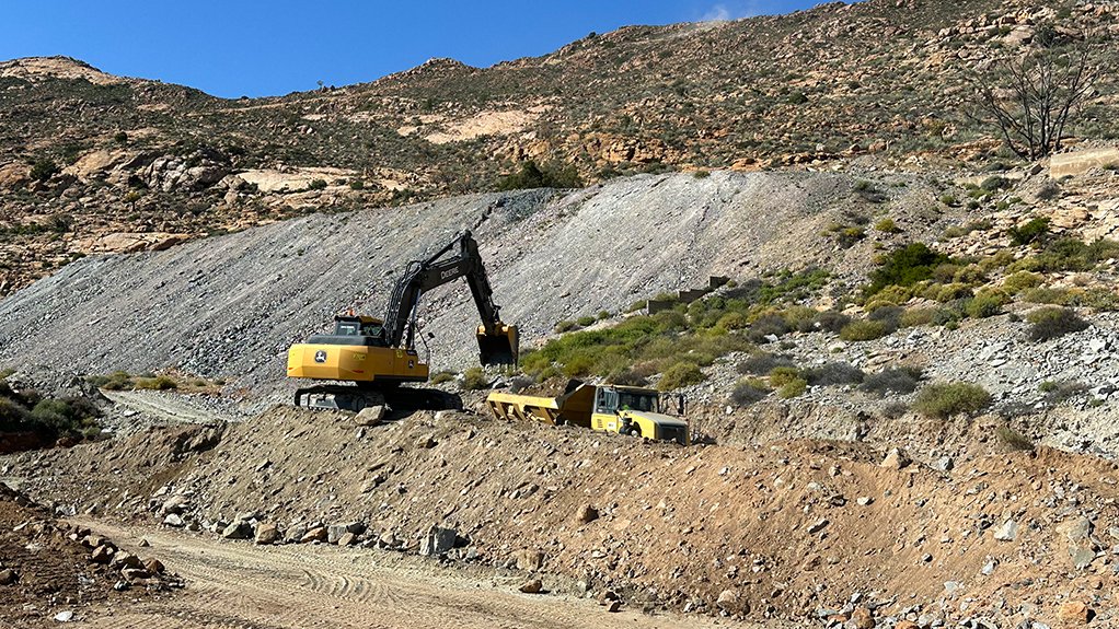 Mining activity at Copper 360.