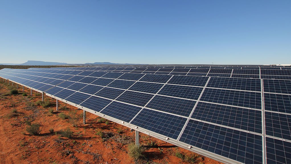 A solar park in South Africa
