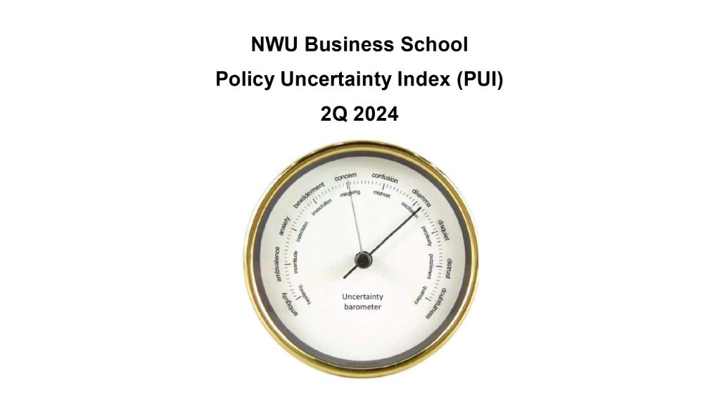 NWU Business School Policy Uncertainty Index 2Q 2024