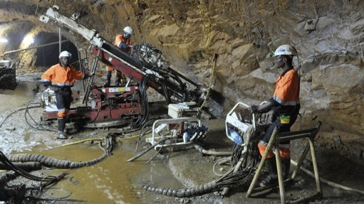 Drilling at the Kipushi mine
