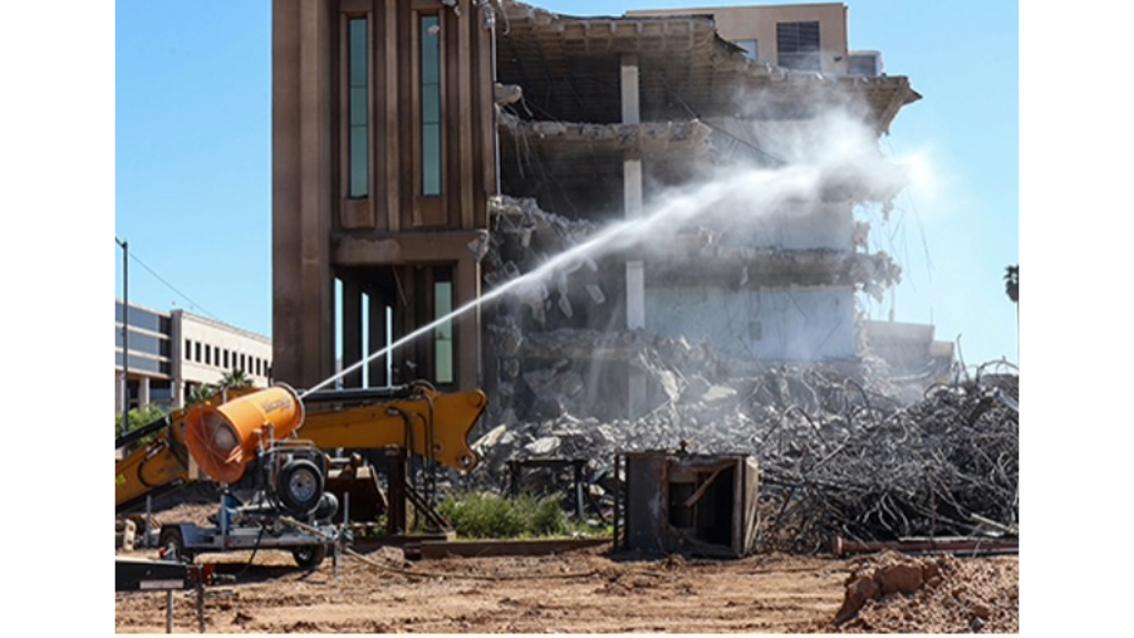 An image of the DustBoss surging at a job site